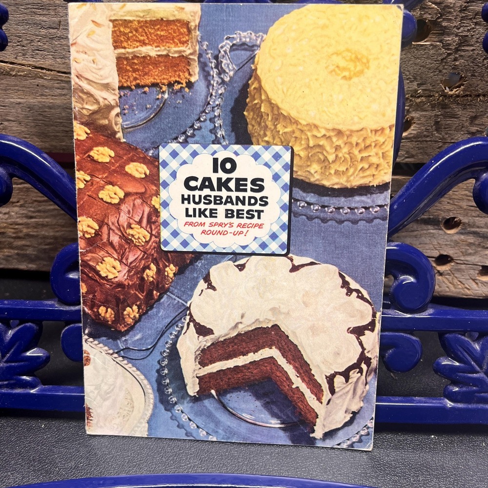 1950s 10 Cakes Husbands Like, by Sprys Recipe Roundup Vintage Cookbook Pamphlet